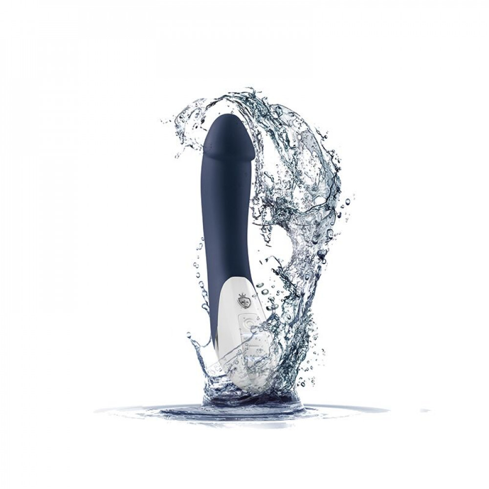 Классический вибратор - Мощный вибратор Mystim Terrific Truman Blue с двумя моторами и выраженной головкой 7