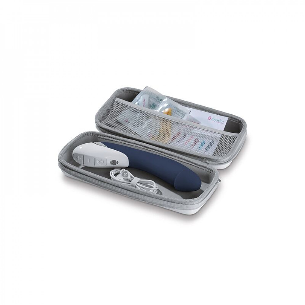 Классический вибратор - Мощный вибратор Mystim Terrific Truman Blue с двумя моторами и выраженной головкой 10