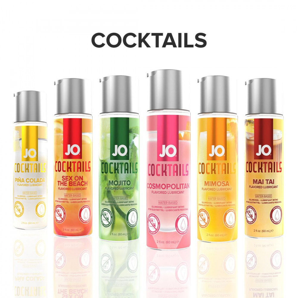 Оральные смазки - Лубрикант на водной основе System JO Cocktails — Mimosa без сахара, растительный глицерин (60 мл) 1