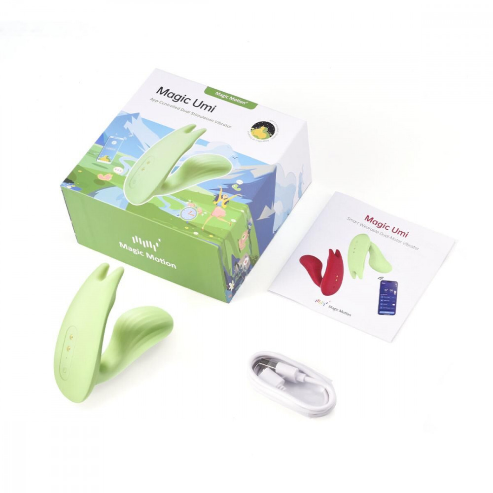 Смарт-вибратор - Смарт-вибратор Magic Motion Umi Green 3