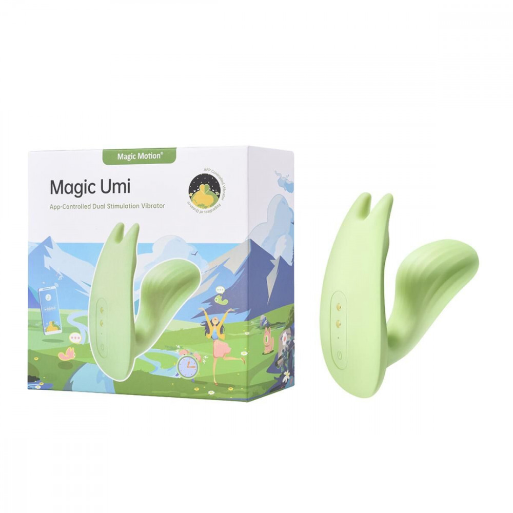 Смарт-вибратор - Смарт-вибратор Magic Motion Umi Green 4