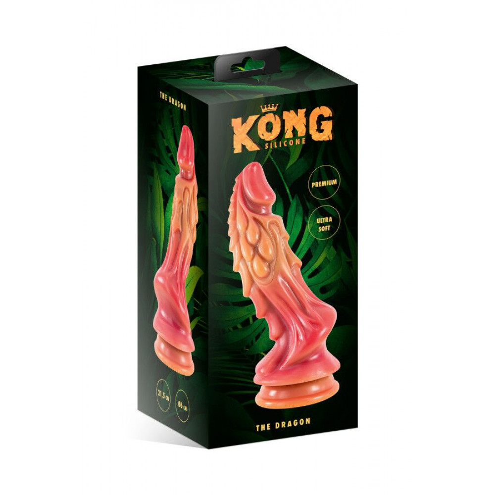 Фаллоимитатор - Фэнтезийный фаллоимитатор Kong Silicone The Dragon 1