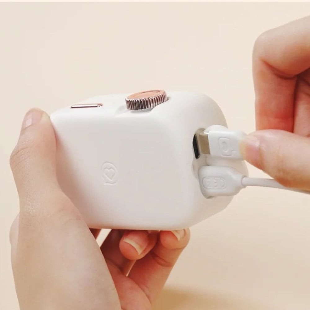 Різне - Смарт стимулятор 5-в-1 для клітора, сосків та точки G BeYourLover Alberta у вигляді фотоапарата, білий 6