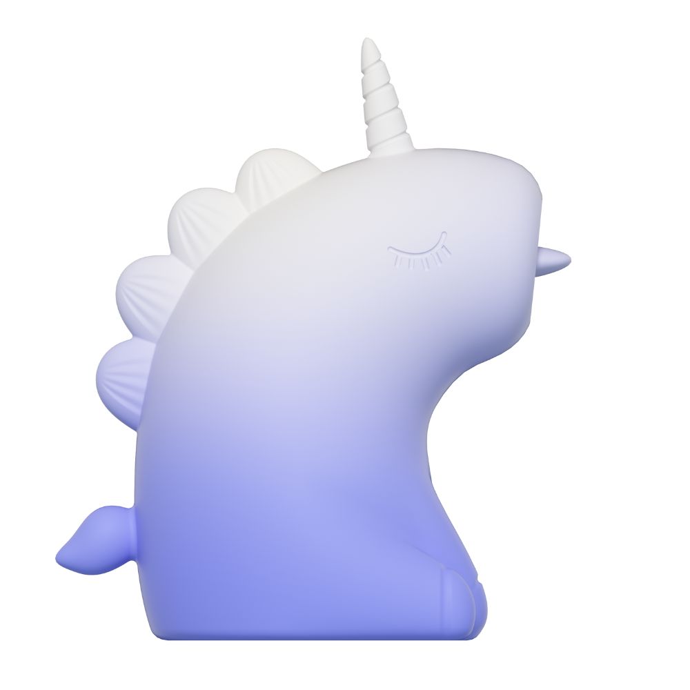 Різне - Стимулятор клітора з язичком UNIVIBE «Єдиноріг», 10 режимів, градієнт біло-фіолетовий 3