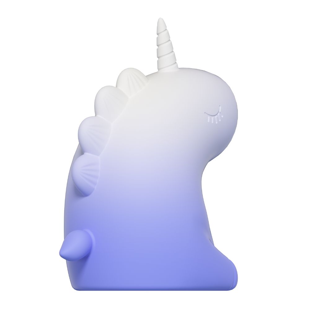 Різне - Стимулятор клітора з язичком UNIVIBE «Єдиноріг», 10 режимів, градієнт біло-фіолетовий 8