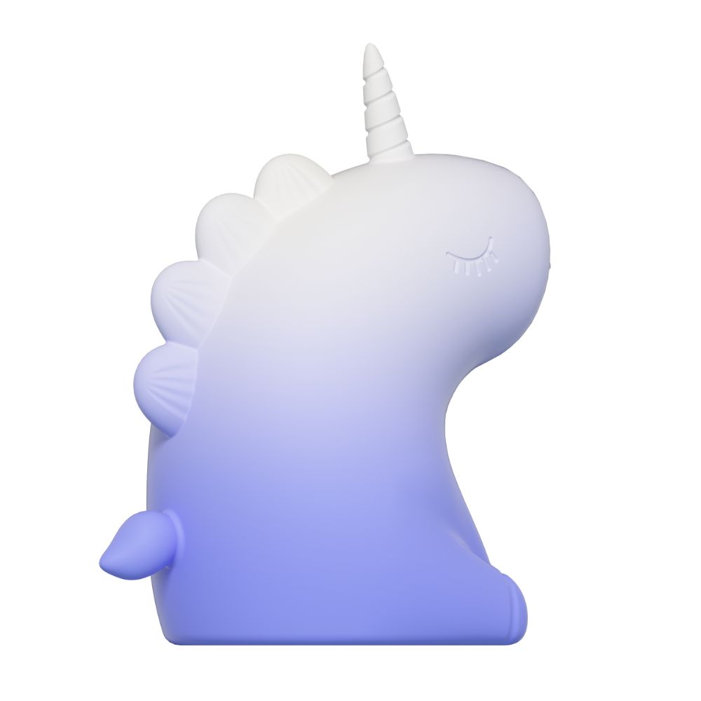 Різне - Стимулятор клітора з язичком UNIVIBE «Єдиноріг», 10 режимів, градієнт біло-фіолетовий 10