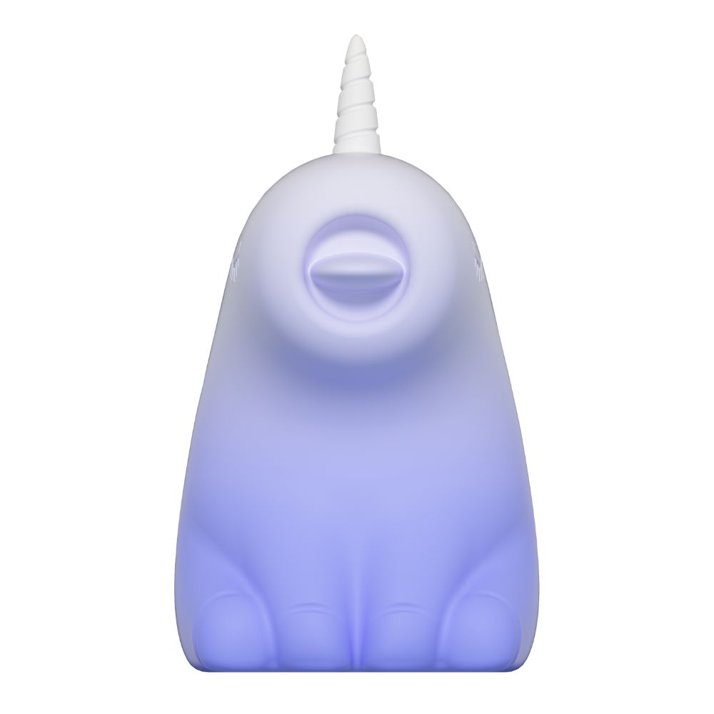 Різне - Стимулятор клітора з язичком UNIVIBE «Єдиноріг», 10 режимів, градієнт біло-фіолетовий 4