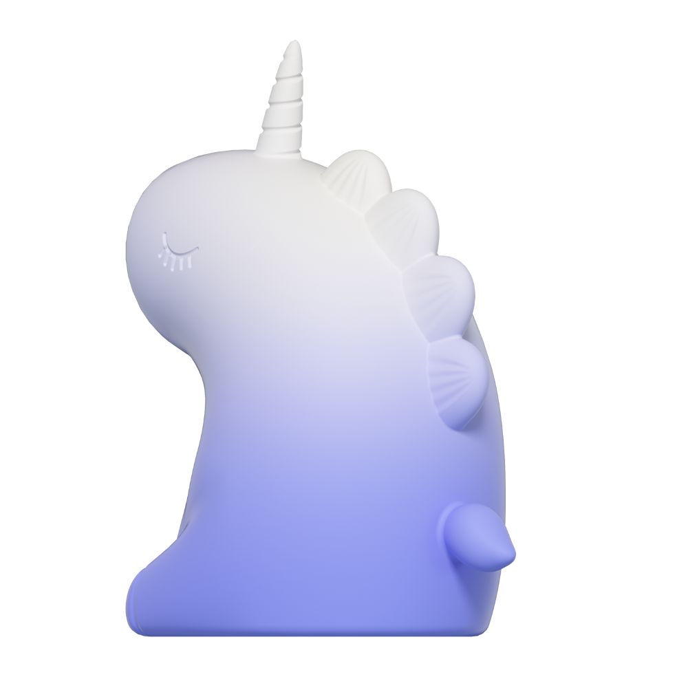 Різне - Стимулятор клітора з язичком UNIVIBE «Єдиноріг», 10 режимів, градієнт біло-фіолетовий 7