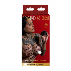 Свічки низькотемпературні БДСМ Taboom Bondage in Luxury у вигляді троянди, 2 шт.