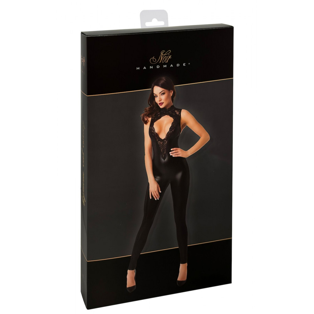 Різне - Комбінезон Noir Handmade F342 Powerwetlook and lace overall - XXL 7