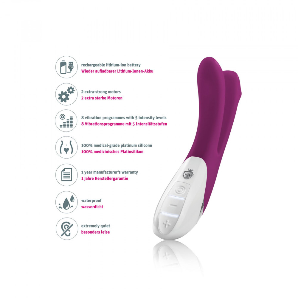 Классический вибратор - Вибратор Mystim Bon Aparte oh so aubergine 6