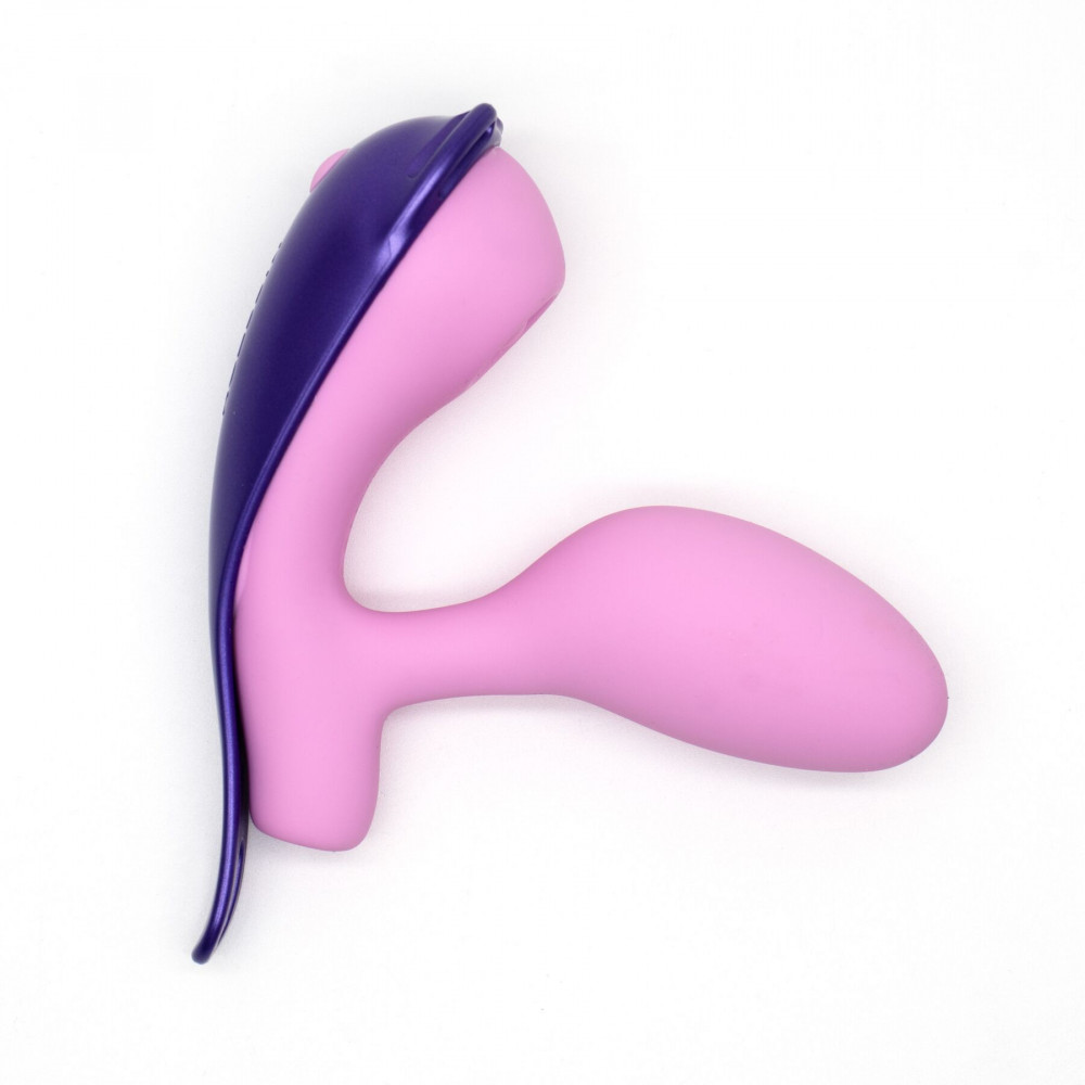 Виброяйцо - Виброяйцо под одежду KISSTOY Viosecret Pro, с пульсацией для клитора, трусики-стрепы в комплекте 2