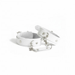 Наручники из натуральной кожи Art of Sex - Eva, цвет белый