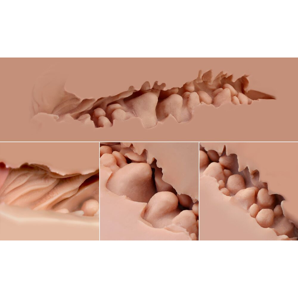 Мастурбатори без вібрації - Мастурбатор-півторс Naked Factory SCARLET, вагіна + анус, вузький вхід, дуже реалістичний, наскрізний 3