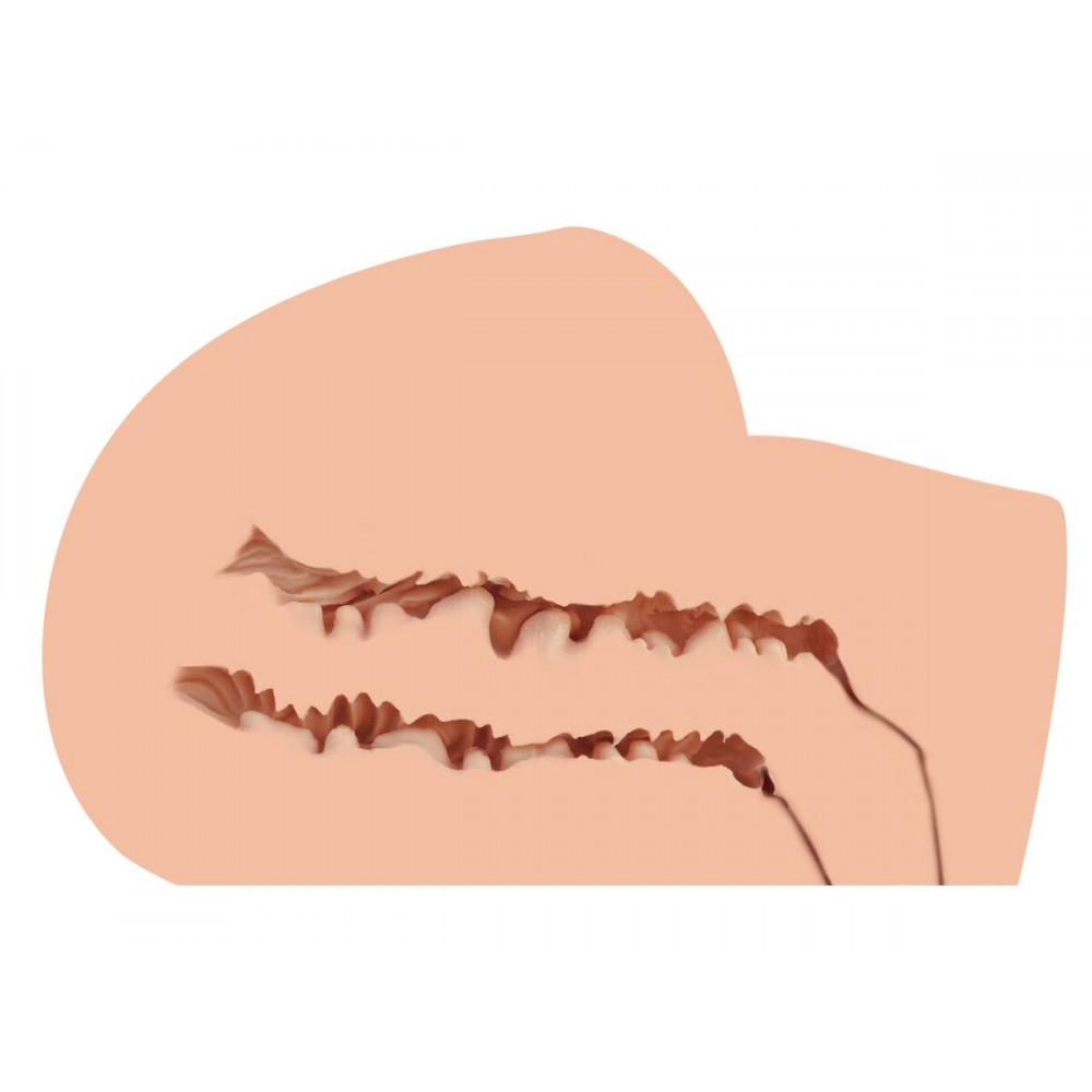 Мастурбатори без вібрації - Мастурбатор-півторс Naked Factory SCARLET, вагіна + анус, вузький вхід, дуже реалістичний, наскрізний 1