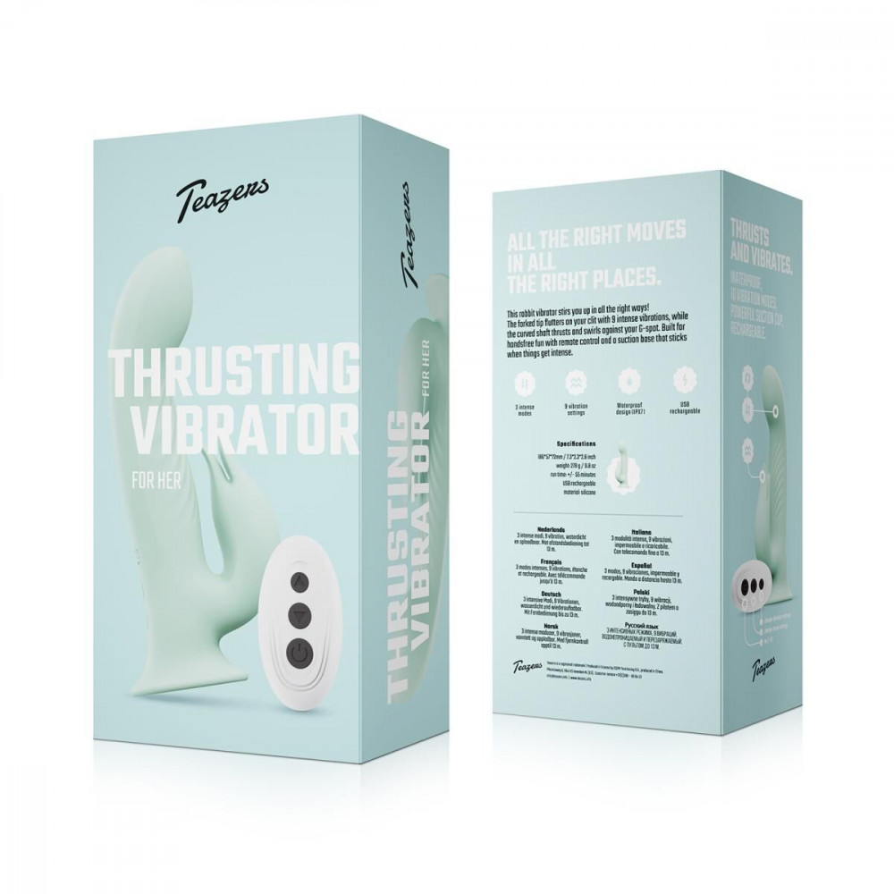 Вибратор-кролик - Вибратор-кролик Teazers Thrusting Vibrator 4