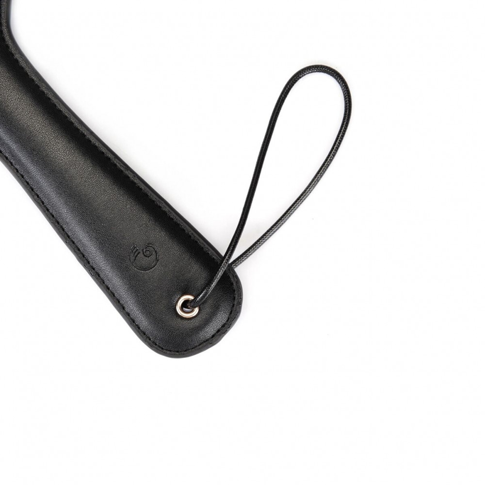 Плети, стеки, флоггеры, тиклеры - Паддл в виде кошачьей лапки Liebe Seele Round Paddle Black/Pink 3
