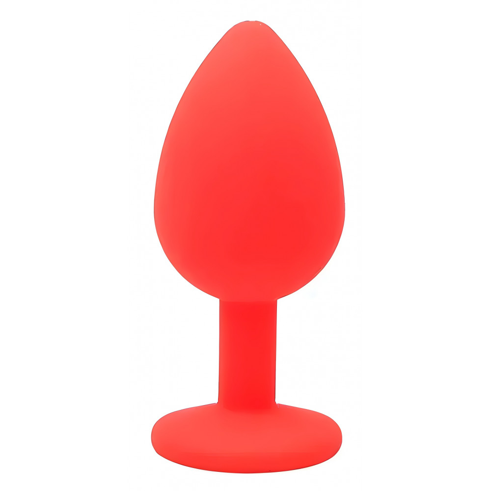 Разное - Силиконовая анальная пробка с кристаллом SKN KSIL-24S ( размер S ) 1