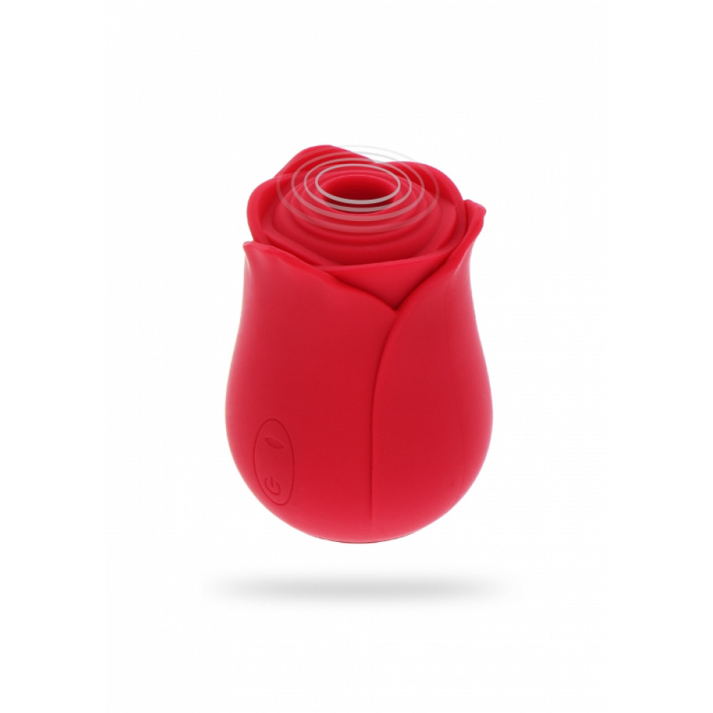 Секс игрушки - Вакуумный стимулятор клитора в виде розы Toy Joy, силиконовый, красный