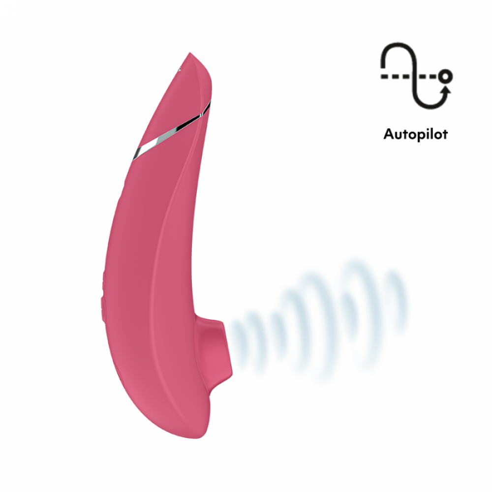 Секс игрушки - Вакуумный клиторальный стимулятор Womanizer Premium 2 Respberry 7
