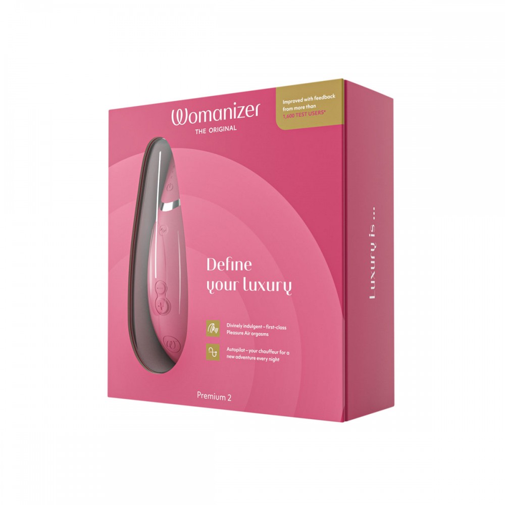 Секс игрушки - Вакуумный клиторальный стимулятор Womanizer Premium 2 Respberry 8