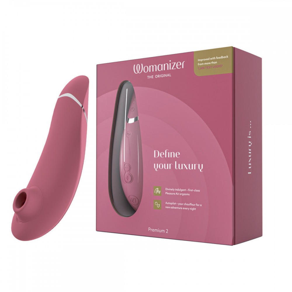 Секс игрушки - Вакуумный клиторальный стимулятор Womanizer Premium 2 Respberry