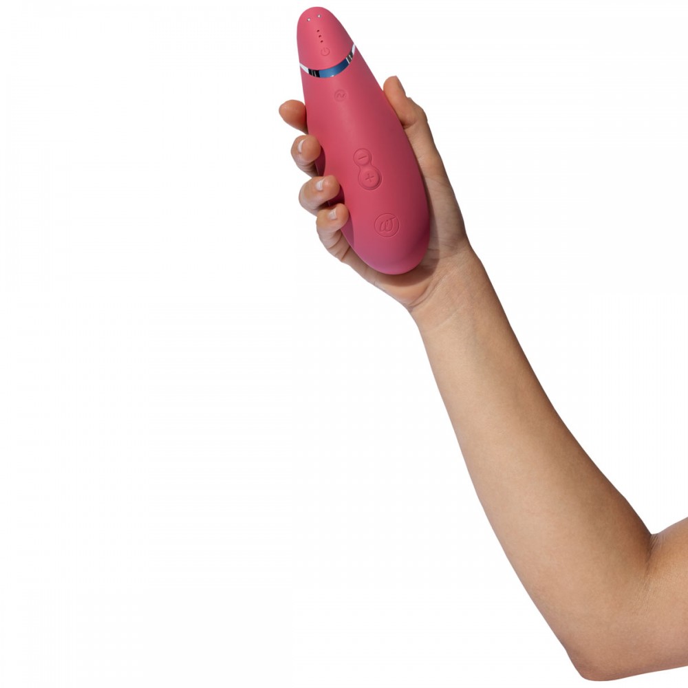 Секс игрушки - Вакуумный клиторальный стимулятор Womanizer Premium 2 Respberry 17