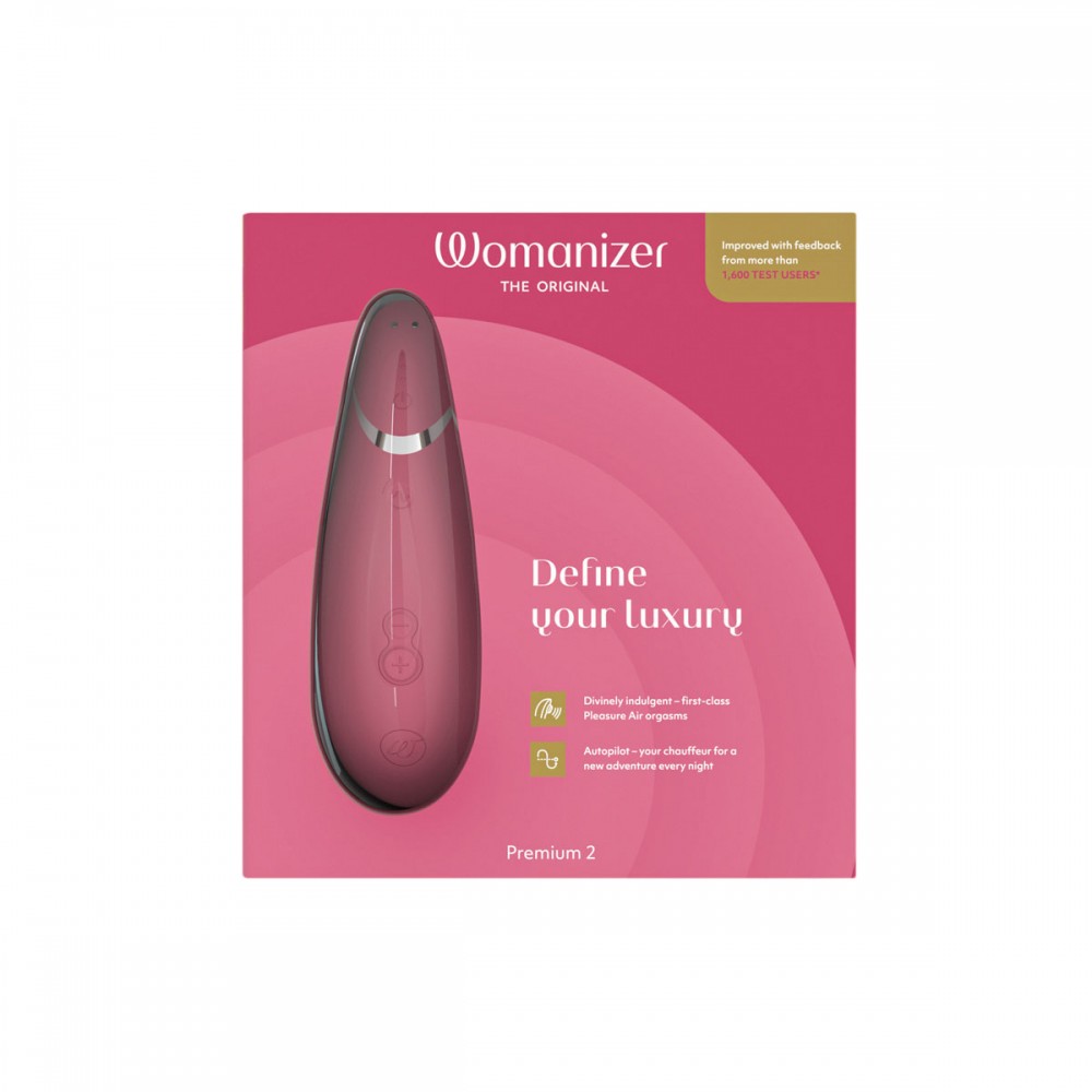 Секс игрушки - Вакуумный клиторальный стимулятор Womanizer Premium 2 Respberry 1