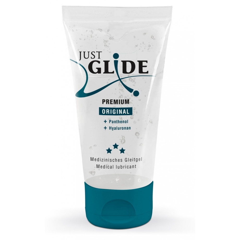 Різне - Веганський органічний гель-лубрикант - Just Glide Premium, 50 ml
