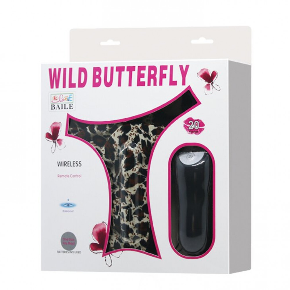 Різне - Вібростимулятор клітора з пультом д / у і стрінгами Wild Butterfly BW-012009 7