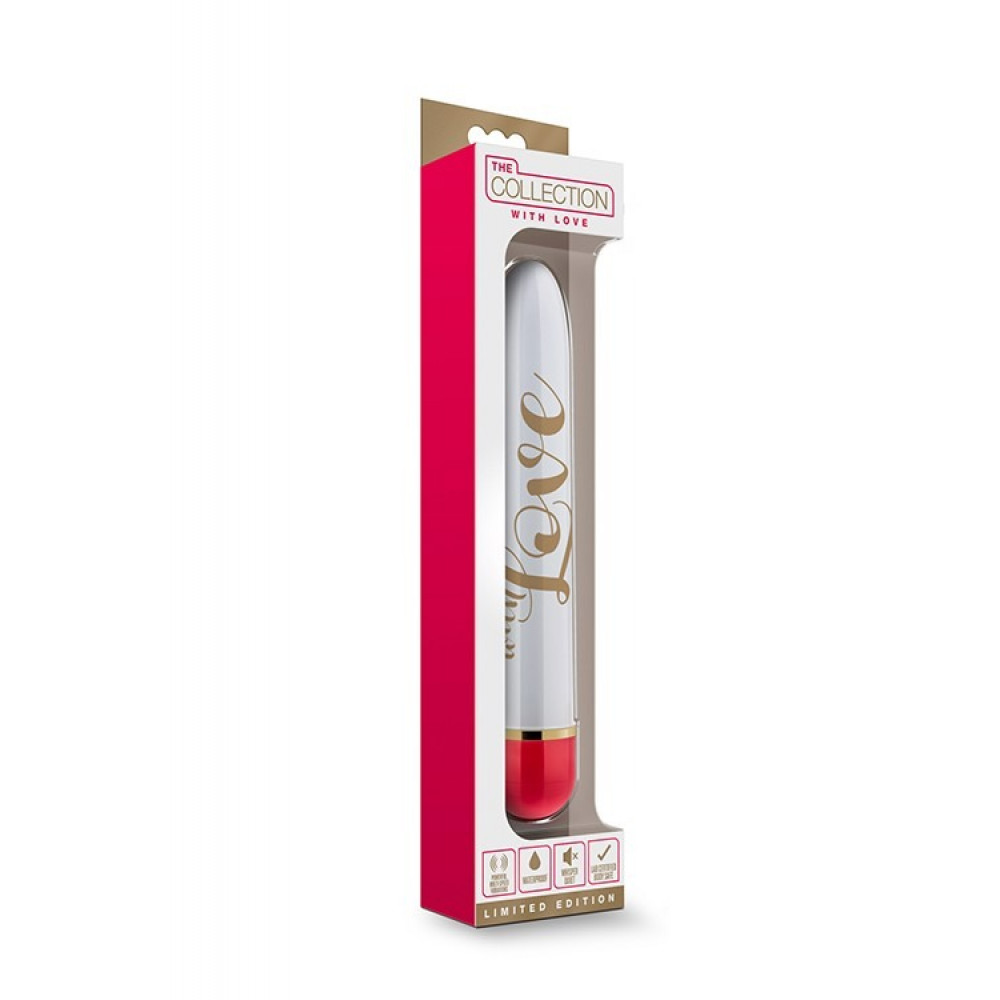 - Вибратор Дамский пальчик Blush Love, бело-красный, 14.5 х 2.5 см 4