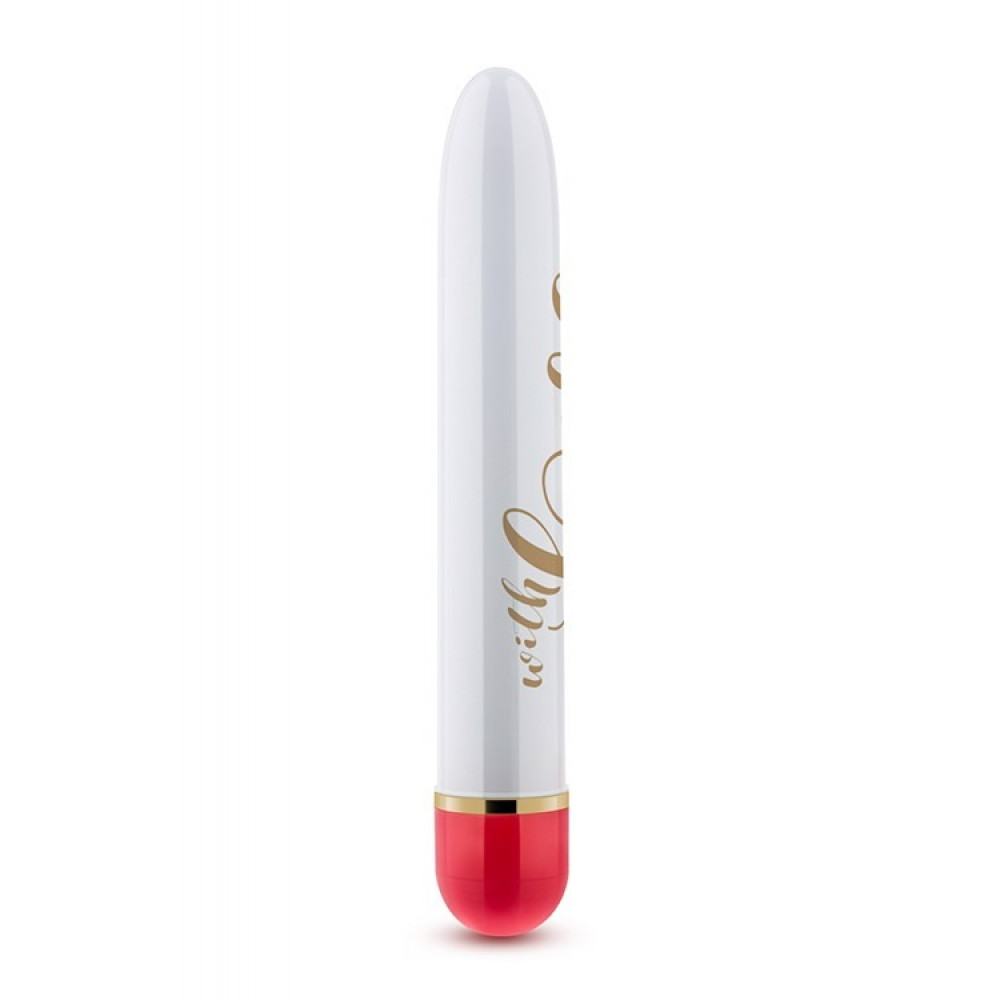 - Вибратор Дамский пальчик Blush Love, бело-красный, 14.5 х 2.5 см 1