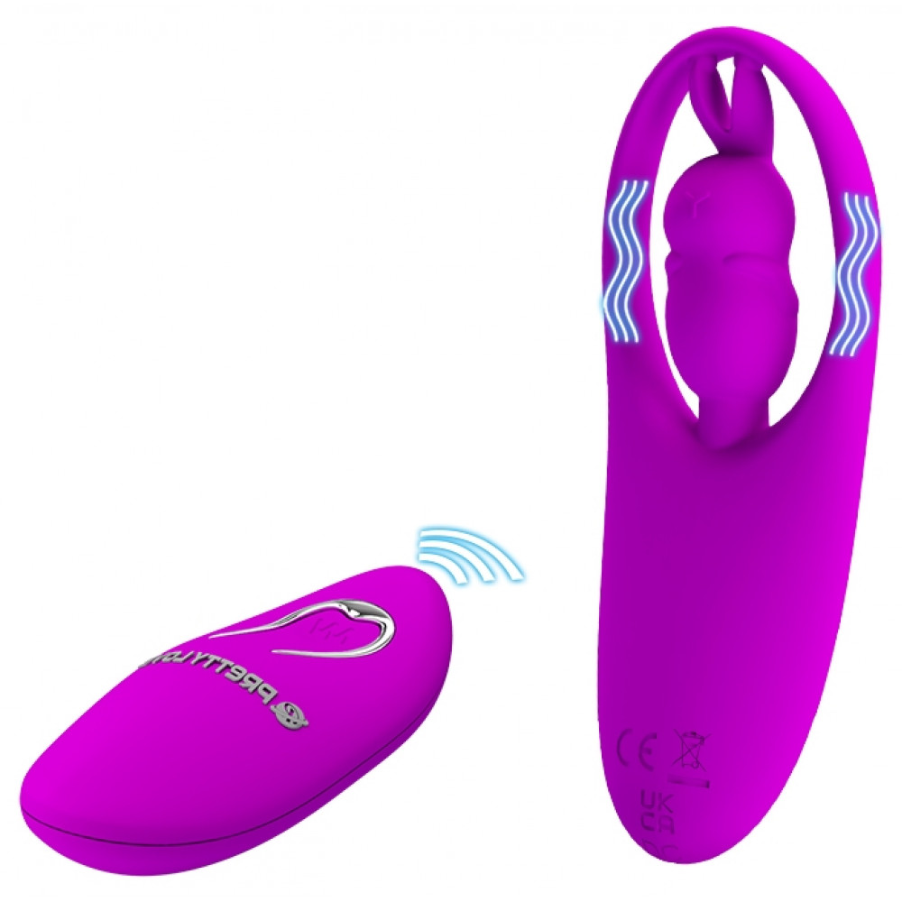 Різне - Вібро-стимулятор зайчик з пультом дистанційного керування Pretty Love - Wild Rabbit, BW-022071ZW 1