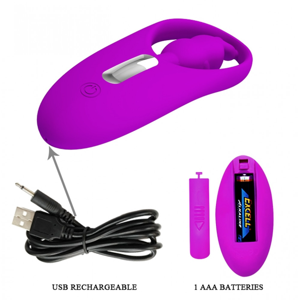 Різне - Вібро-стимулятор зайчик з пультом дистанційного керування Pretty Love - Wild Rabbit, BW-022071ZW 7