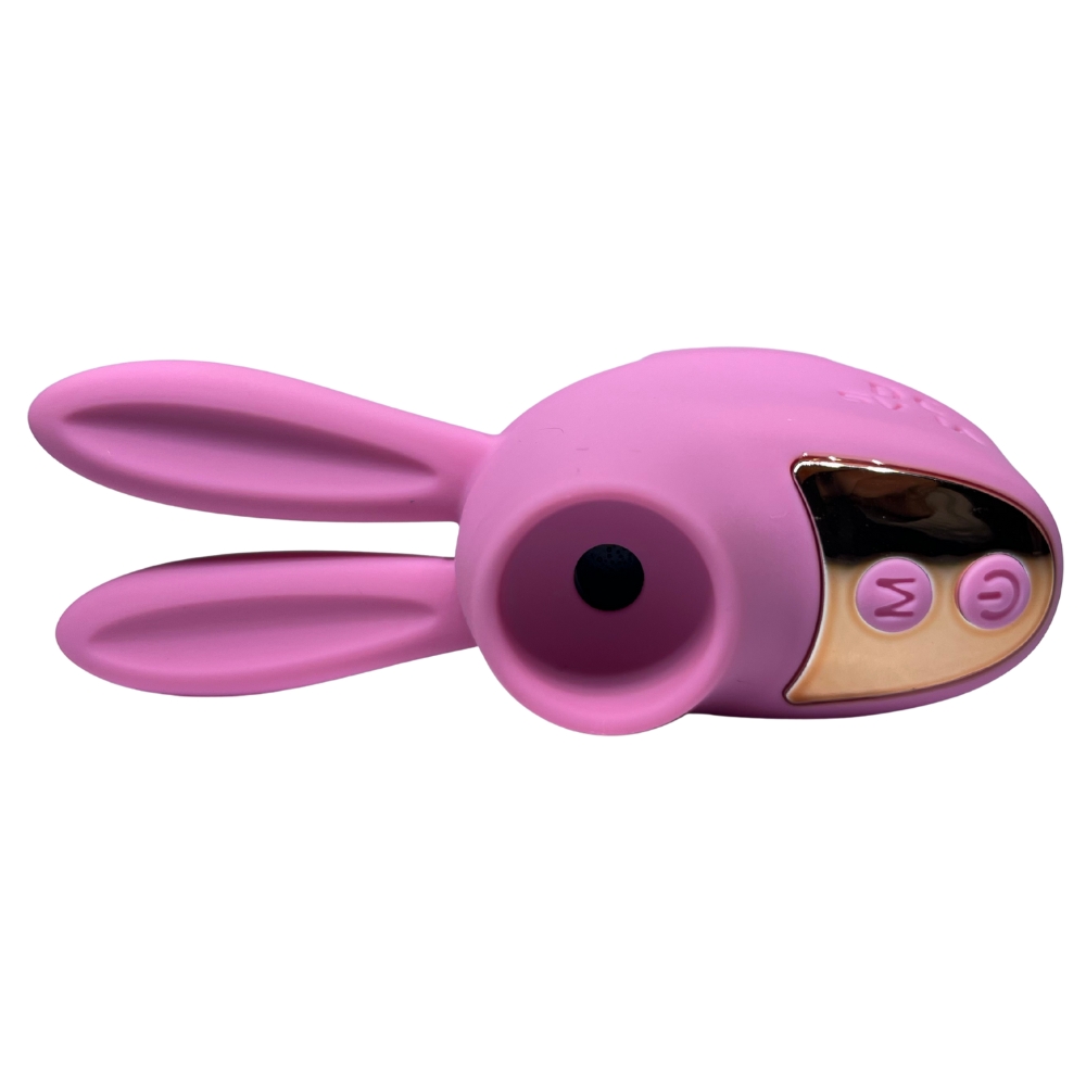 Вибропули и мини-вибраторы - Вибростимулятор на палец Зайчик Passion Play, 12 режимов вибрации + 3 интенсивности, розовый 3