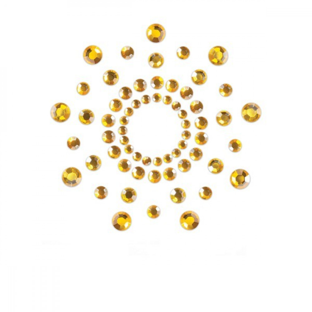  - Украшения для груди со стразами MIMI Classic цвет: золотистый Bijoux Indiscrets (Испания) 2