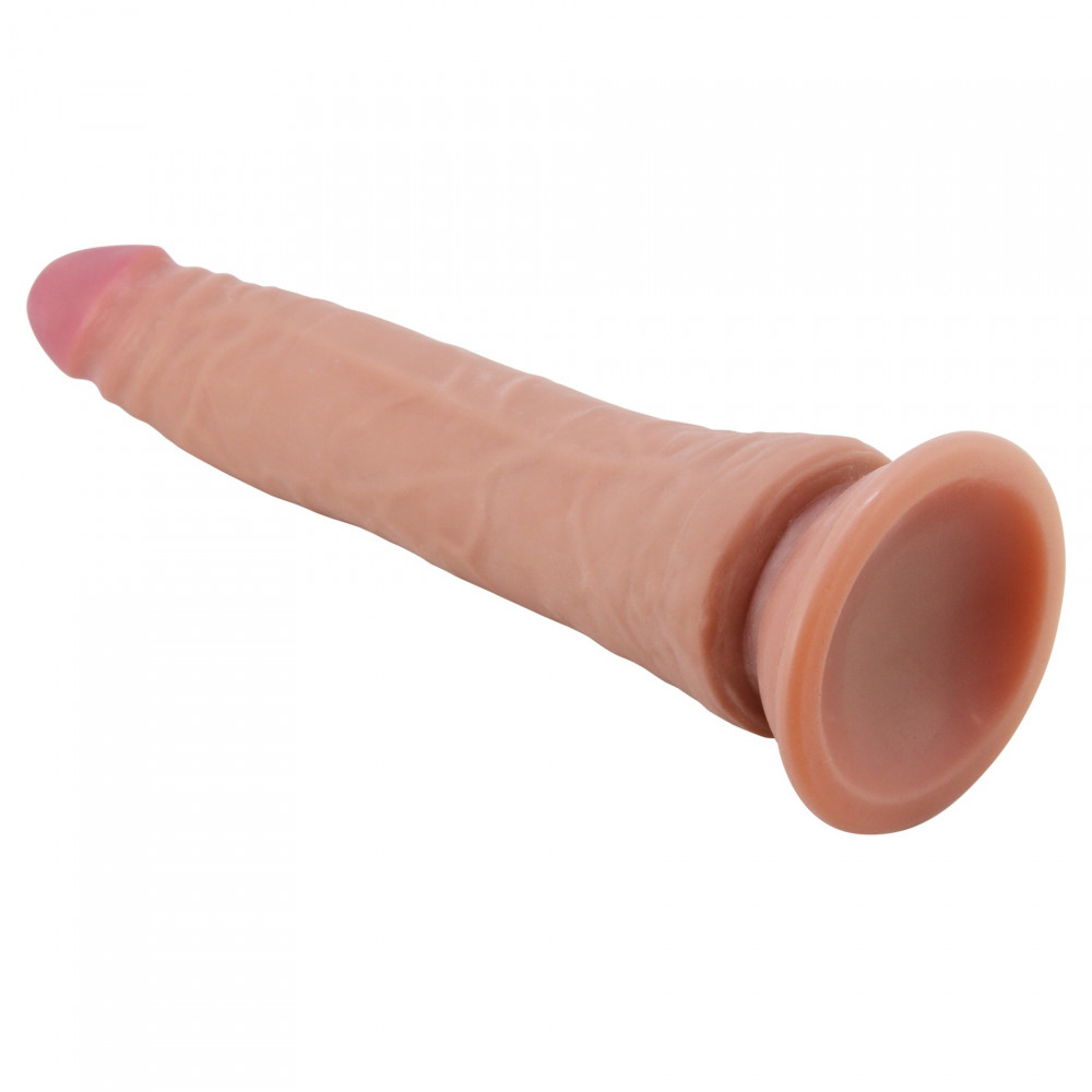- Фаллоимитатор на присоске, с хребтом и эффектом скользящей кожи LyBaile - Sliding Skin 8,3” Flesh, BW-007006NRG-1 11