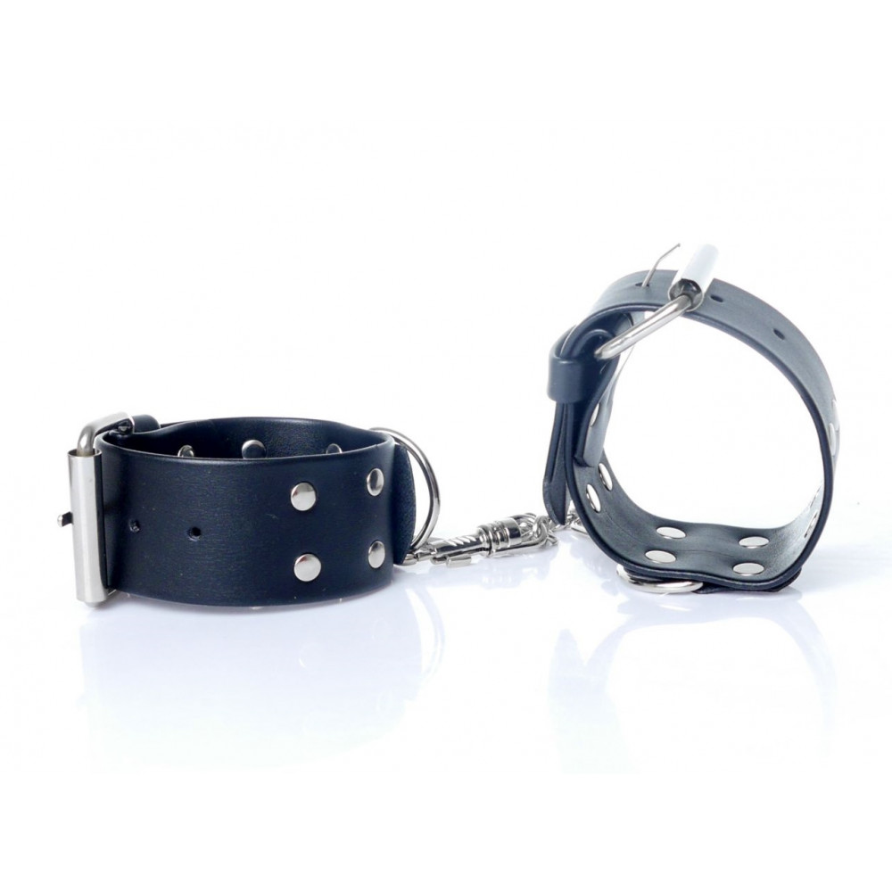 Разное - Наручники из искуственной кожи Fetish Boss Series - Handcuffs with studs, BS3300092 3