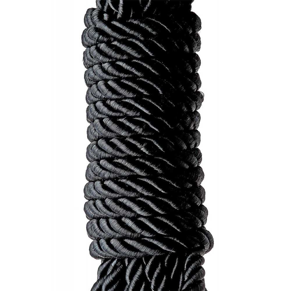 Наручники, веревки, бондажы, поножи - Веревка для бондажа BLAZE DELUXE BONDAGE ROPE 5M BLACK 1