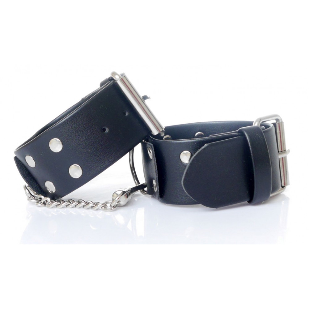 Разное - Наручники из искуственной кожи Fetish Boss Series - Handcuffs with studs, BS3300092 2