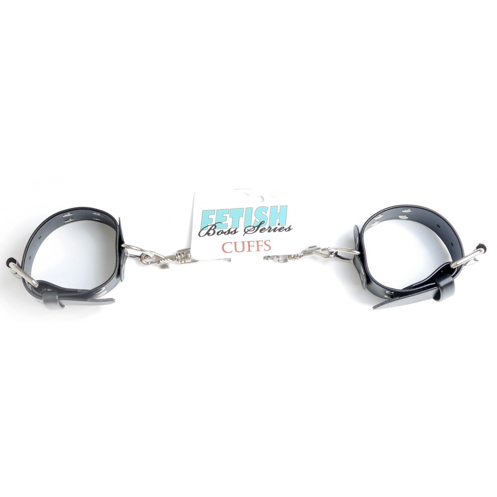 Разное - Наручники из искуственной кожи Fetish Boss Series - Handcuffs with studs, BS3300092 4