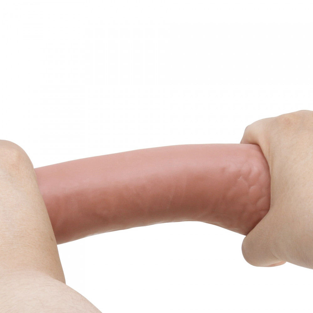- Фаллоимитатор на присоске, с хребтом и эффектом скользящей кожи LyBaile - Sliding Skin 8,3” Flesh, BW-007006NRG-1 4