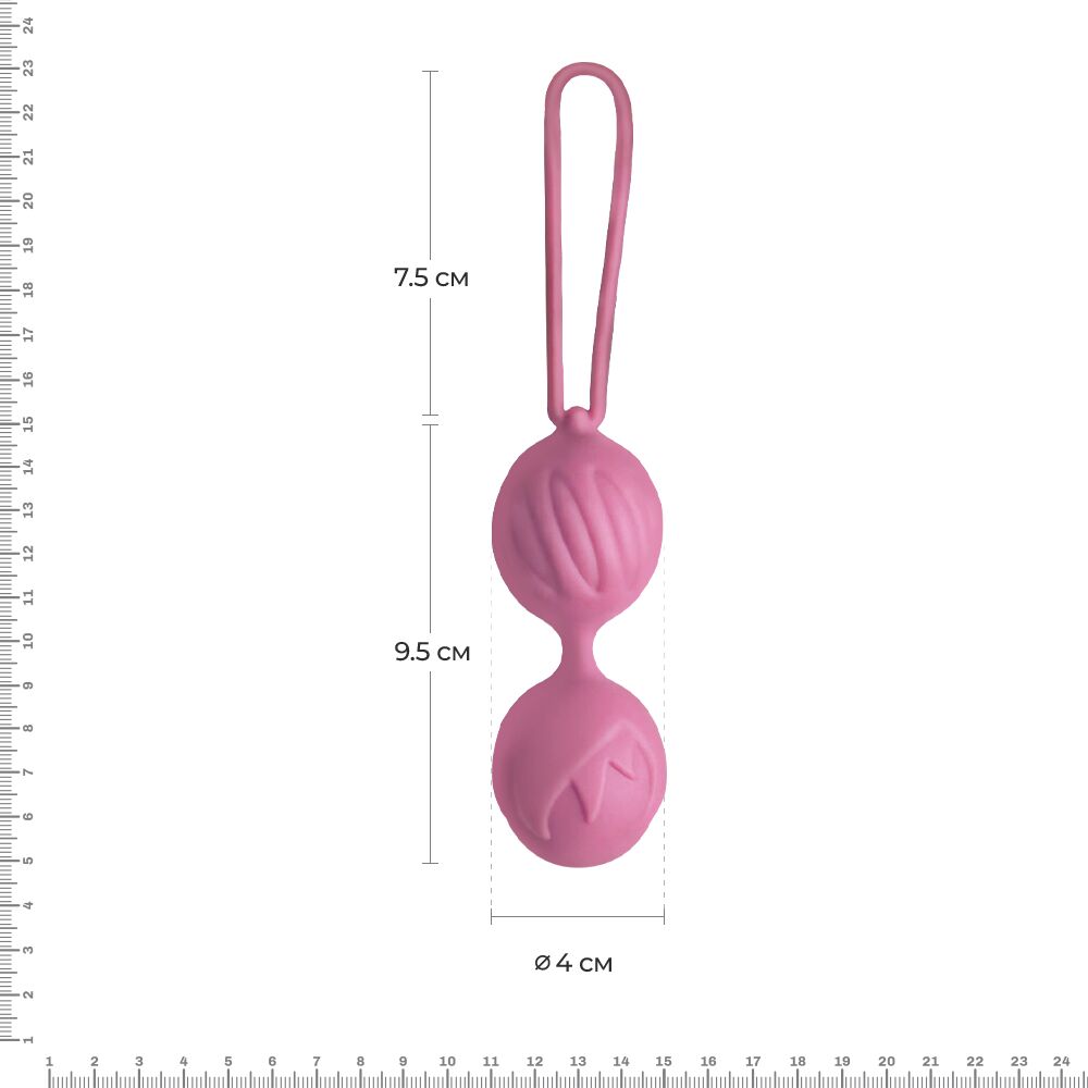 Вагинальные шарики - Вагинальные шарики Adrien Lastic Geisha Lastic Balls BIG Pink (L), диаметр 4см, вес 90гр 5