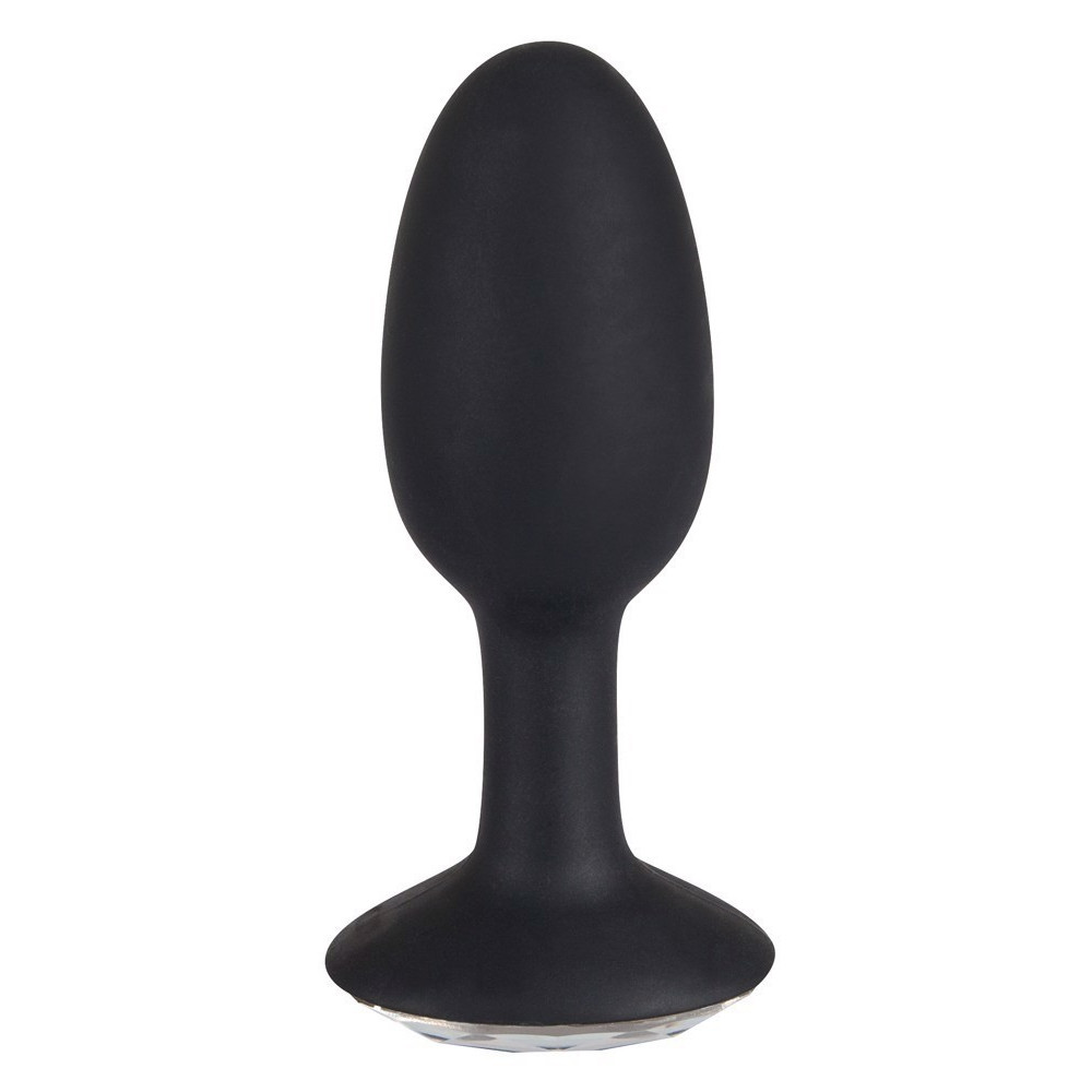Анальные игрушки без вибрации - Анальная пробка со стразом You2Toys Butt Plug Diamond S, силикон, черная 1