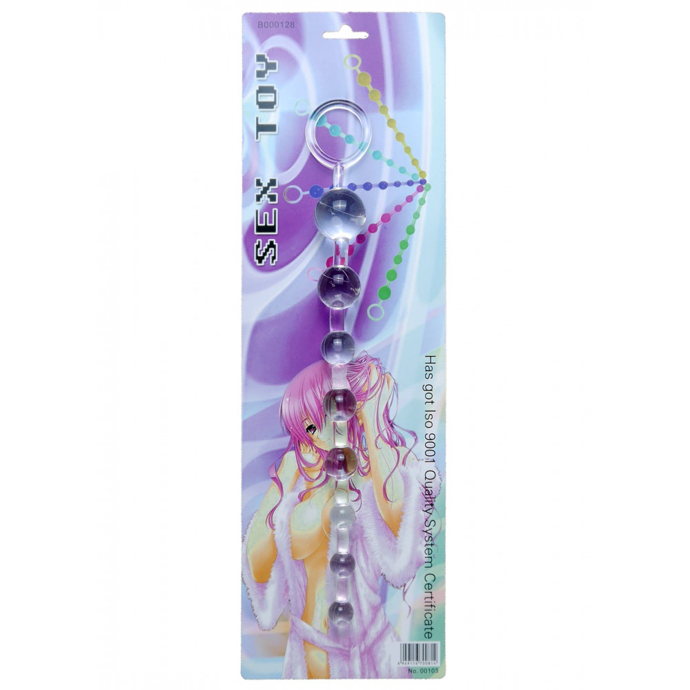 Анальные игрушки - Анальные бусы Jelly Anal Beads CRISTAL, BS6700086