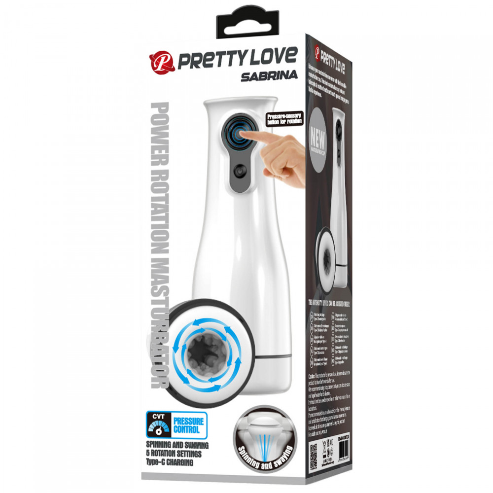  - Автоматический мастурбатор с ротацией PRETTY LOVE - Sabrina Power Rotation Masturbator, BM-00900T101 13