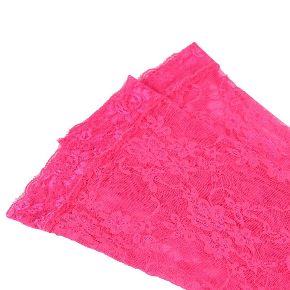 Різне - Боді з панчохами Star Night мереживне, напівпрозоре, рожеве, M 7