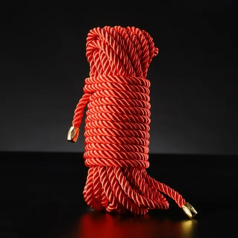 БДСМ игрушки - Бондажная веревка Sevanda Lockink, конопляная, красная, 8 м