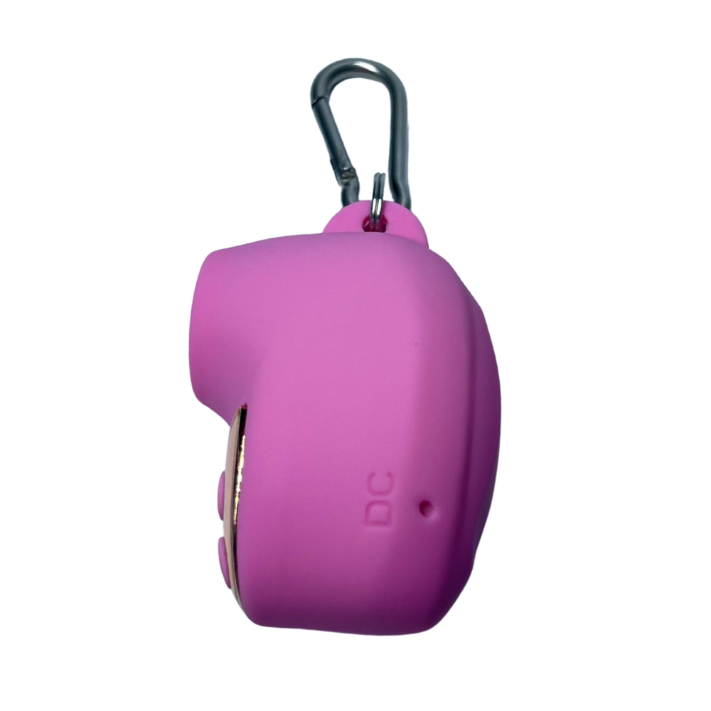 Вибропули и мини-вибраторы - Брелок-вакуумный вибростимулятор для клитора Passion Play, 10 режимов + 3 стимуляции, розовый 5