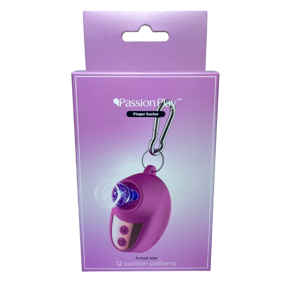 Вибропули и мини-вибраторы - Брелок-вакуумный вибростимулятор для клитора Passion Play, 10 режимов + 3 стимуляции, розовый 7